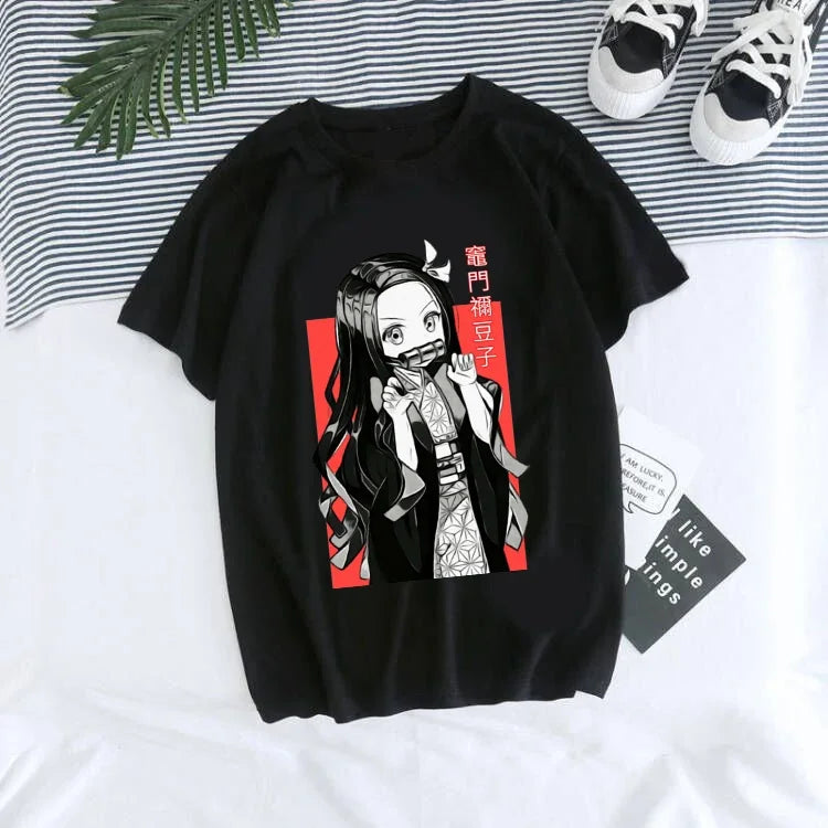 Kimetsu no Yaiba T-Shirt Tanjiro Kamado Anime T-Shirt graphique