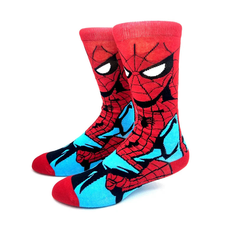 Neue Marvel Anime-Filmsocken – Lustige Wadensocken aus Baumwolle für Männer und Frauen, Cosplay-Hip-Hop-Stil