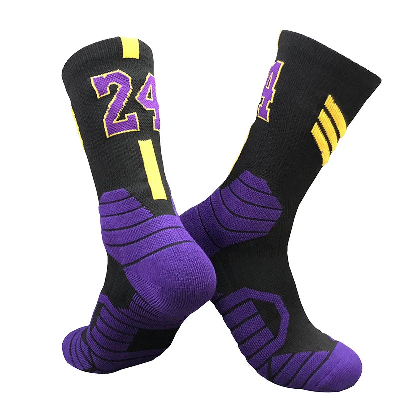 Professionelle Elite-Basketballsocken – Rutschfest, dick, atmungsaktiv für Erwachsene und Kinder