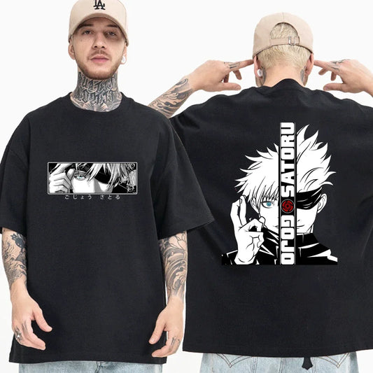 T-shirt graphique animé Satoru Gojo