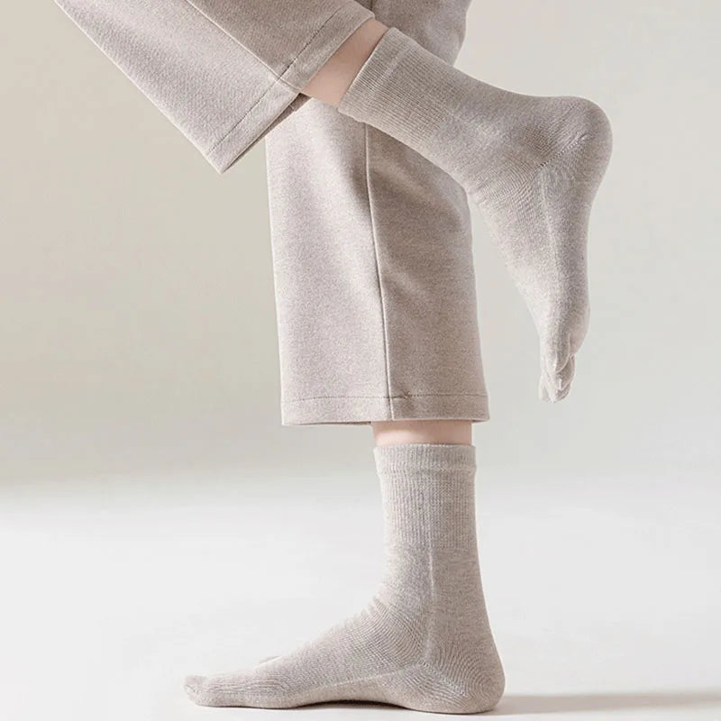 Fünf-Zehen-Socken für Herren – Atmungsaktive, schweißabsorbierende Baumwolle für Sport & Business