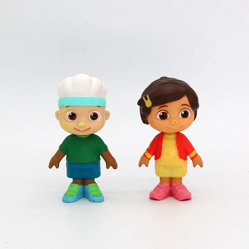 6PCS Super JOJO Coco & Watermelon Figures – Cartoon Anime Model Doll Toy Set for Kids
