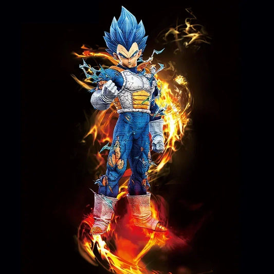 28cm Dragon Ball Z Super Saiyan Vegeta Figure – PVC GK Action Model Statue & Collectible Gift Toy