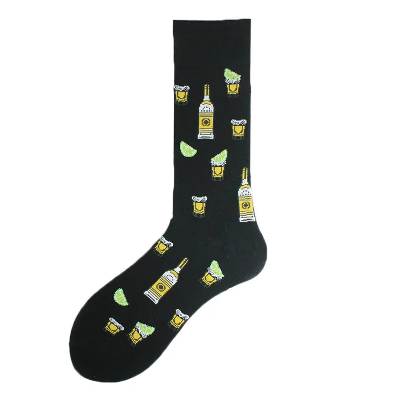 Happy Design Lustige Socken Schaf Bier Dinosaurier Muster