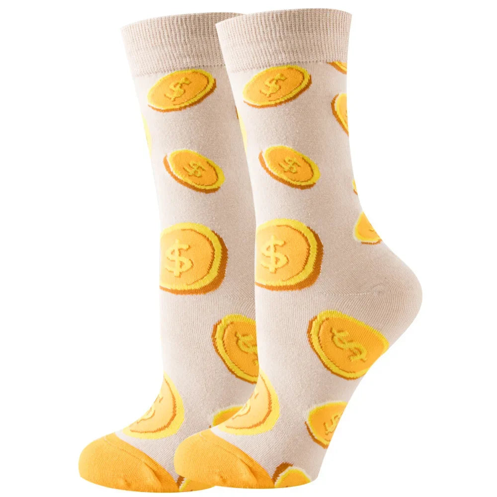 Süße Cartoon Tier & Blumen Socken – Kawaii Harajuku Mode für Herbst & Winter