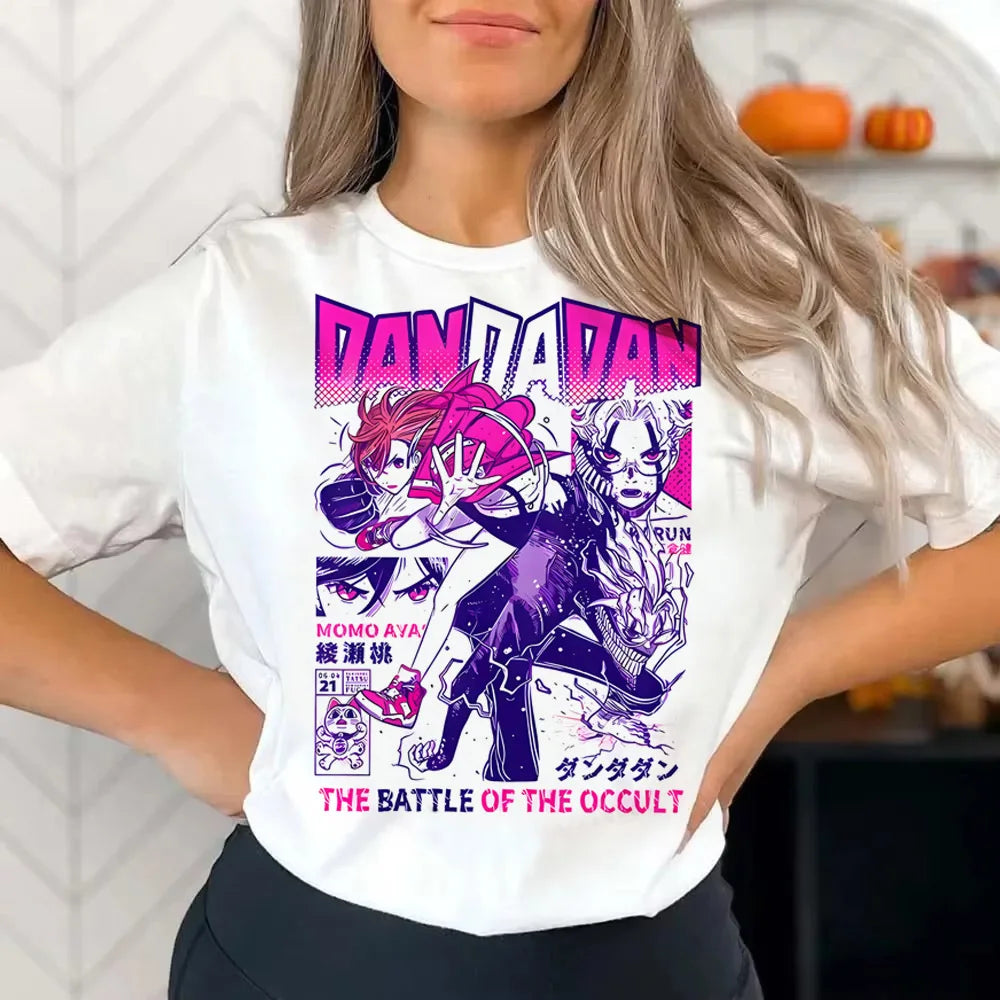 T-shirt à manches courtes Seiko Ayase Dandadan Anime Cosplay