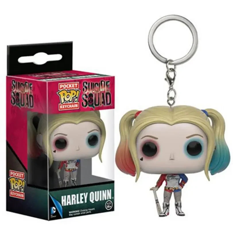 FUNKO POP Gardiens de la Galaxie Grooted Joker Morty Porte-clés Jouet Suicide Squad Figurines d'action en vinyle Jouets