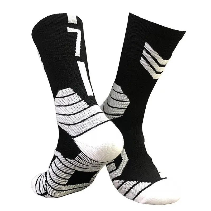 Professionelle Elite-Basketballsocken – Rutschfest, dick, atmungsaktiv für Erwachsene und Kinder