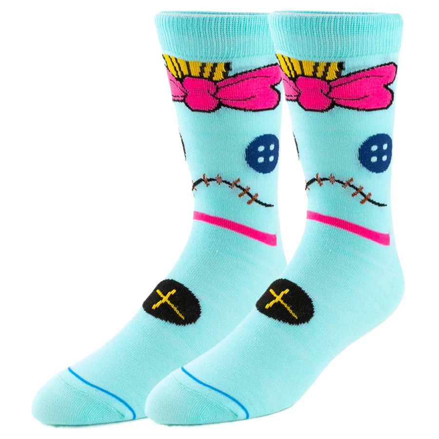 Chaussettes MINISO Disney Anime Cartoon Nouveauté Drôle