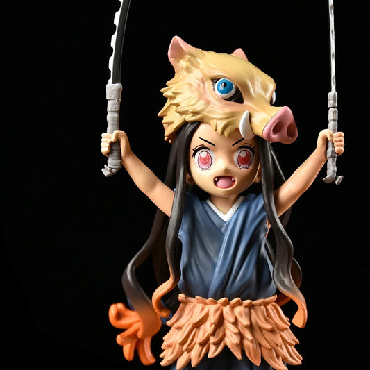 Dämonentöter Kimetsu No Yaiba 19CM Schweinekopf &amp; Nezuko Anime-Figur – PVC-Modellspielzeug für Kinder