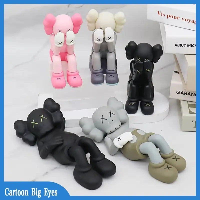 Figurine articulée Cartoon Big Eyes – Ornement de voiture personnalisé et jouet décoratif en cadeau