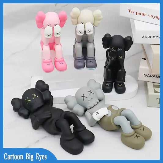 Figurine articulée Cartoon Big Eyes – Ornement de voiture personnalisé et jouet décoratif en cadeau