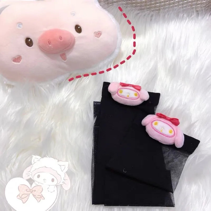 Sanrio Kuromi & My Melody Lolita Knee-High Cosplay Socks