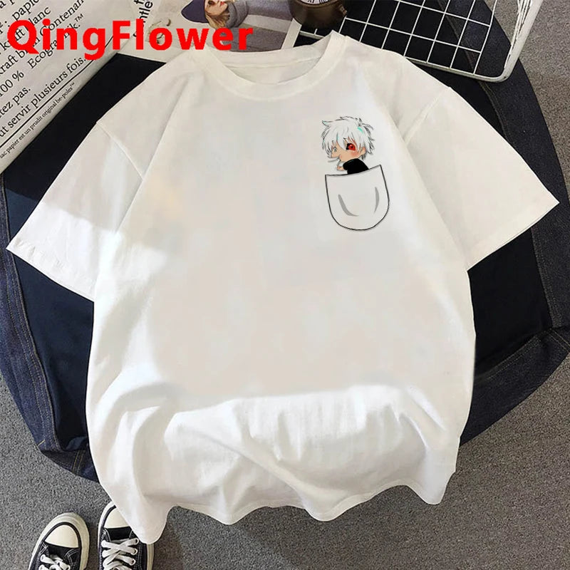 T-shirt Tokyo Ghoul Kaneki Ken Eyes – Vêtements de ville graphiques Ulzzang