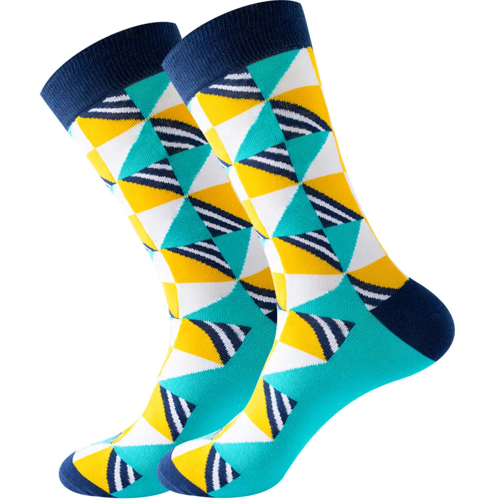 Neue lange Tube-Socken aus gekämmter Baumwolle – Lustige Harajuku Skateboard Crew für Männer