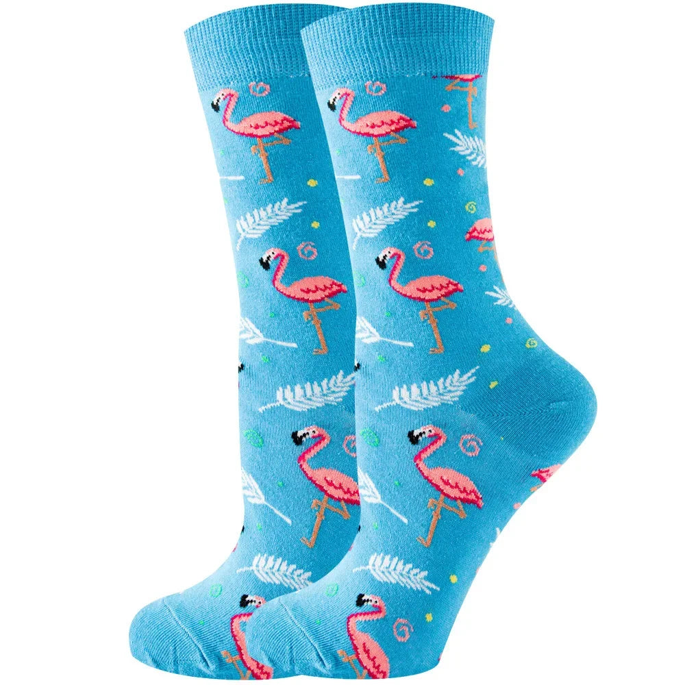Süße Cartoon Tier & Blumen Socken – Kawaii Harajuku Mode für Herbst & Winter