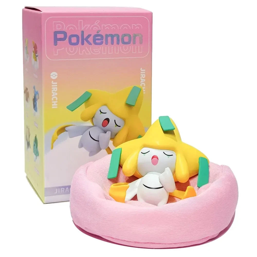 Pokémon Starry Dream Figures – Pikachu, Snorlax & Squirtle Sleeping Pose Decor