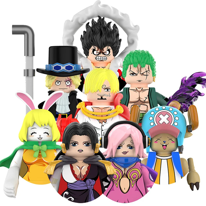 MOC Anime Cartoon Bricks Dolls – Mini-Lernpuzzle Bausteine ​​Spielzeug Geschenk