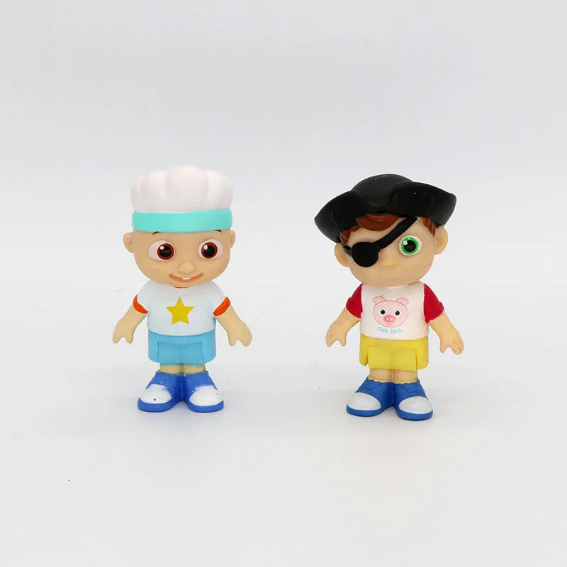 6PCS Super JOJO Coco & Watermelon Figures – Cartoon Anime Model Doll Toy Set for Kids