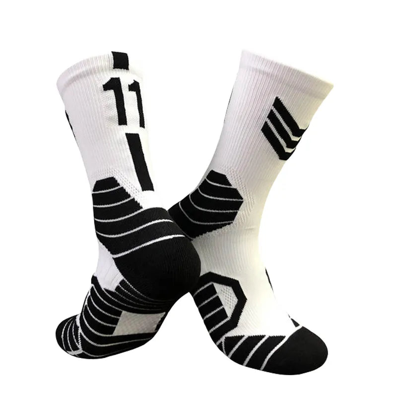 Professionelle Elite-Basketballsocken – Rutschfest, dick, atmungsaktiv für Erwachsene und Kinder