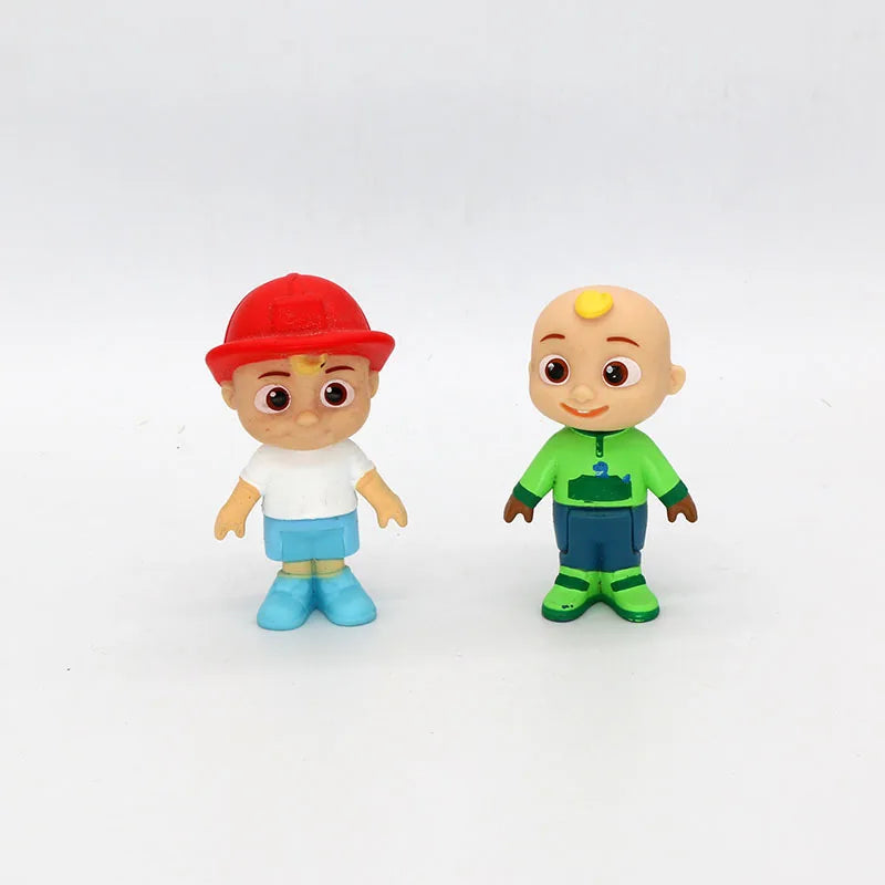 6PCS Super JOJO Coco & Watermelon Figures – Cartoon Anime Model Doll Toy Set for Kids