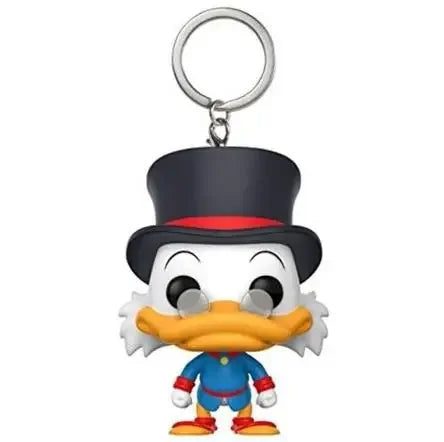 Funko Disney Cartoon Scrooge Mcduck Pocket Keychain Figurine d'action en vinyle Modèle de collection Jouets