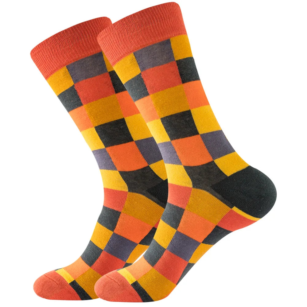 Neue lange Tube-Socken aus gekämmter Baumwolle – Lustige Harajuku Skateboard Crew für Männer