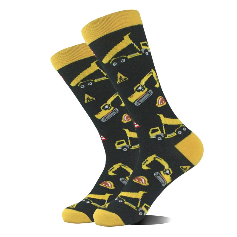 Design Ente Lustige Socken Männer Glücklich Musik Bier Zahn Panda Pinguin
