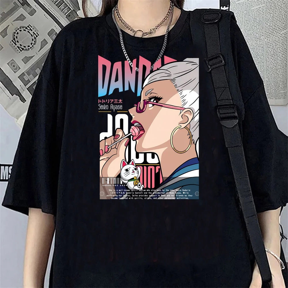 T-shirt à manches courtes Seiko Ayase Dandadan Anime Cosplay