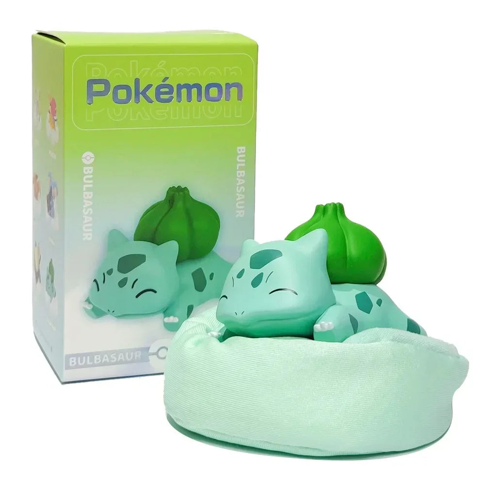 Pokémon Starry Dream Figures – Pikachu, Snorlax & Squirtle Sleeping Pose Decor
