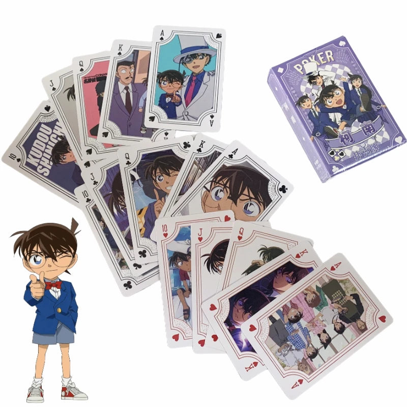 Detective Conan Playing Cards - Cute Anime HD Print Poker Deck | Kids' Toys, Puzzle Props & Gifts