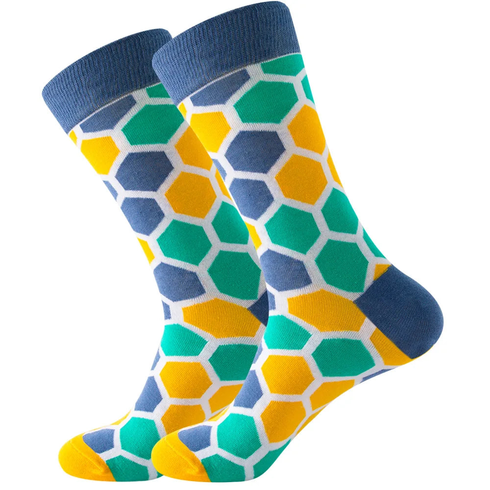 Neue lange Tube-Socken aus gekämmter Baumwolle – Lustige Harajuku Skateboard Crew für Männer