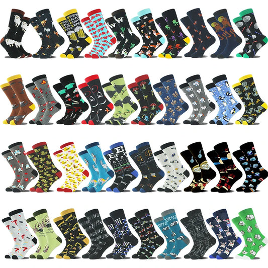 Design Ente Lustige Socken Männer Glücklich Musik Bier Zahn Panda Pinguin