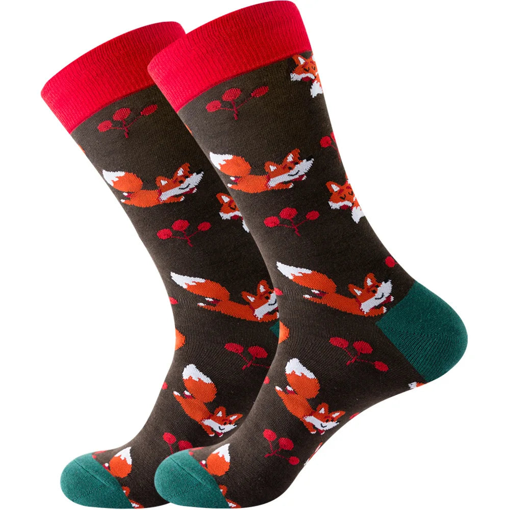 Neue lange Tube-Socken aus gekämmter Baumwolle – Lustige Harajuku Skateboard Crew für Männer