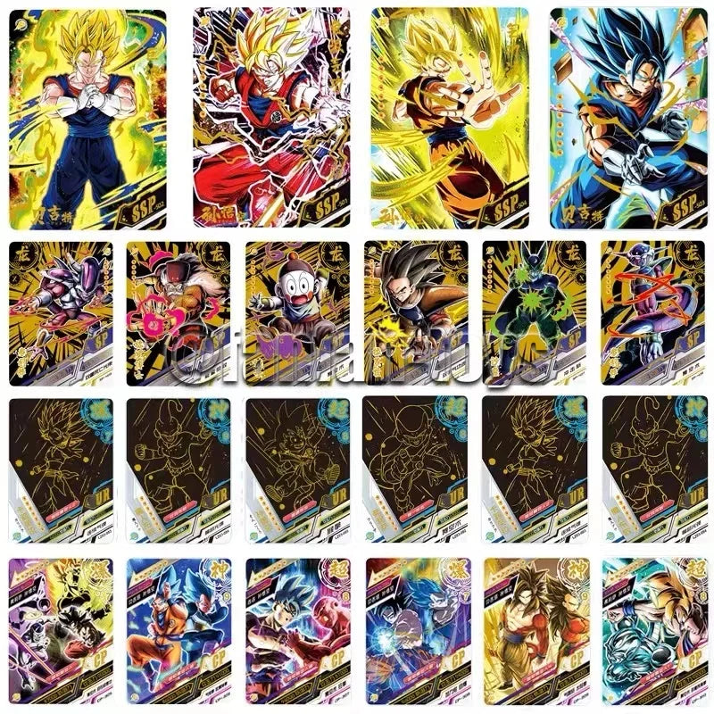 5/25/50 Pcs Dragon Ball Cards Son Goku Saiyan Vegeta TCG Rare Trading Collection Card  Anime